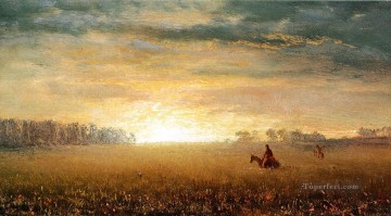  atardecer - Atardecer de las praderas Albert Bierstadt